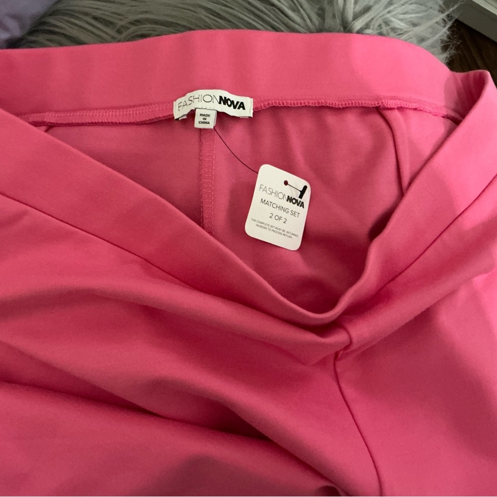 Fashion Nova Vibrant Pink Pantsuit Set - Picture 3 of 5